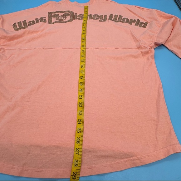 Walt Disney World WDW 1971 Spirit Jersey Peach Rose Gold Glitter Women’s M - Picture 6 of 8